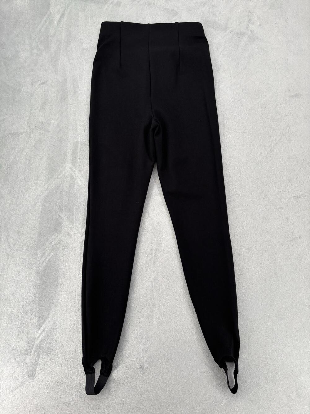 Skims Leggings Womens Black Compression Stirrup Elastic Waist Athletic - Picture 2 of 6